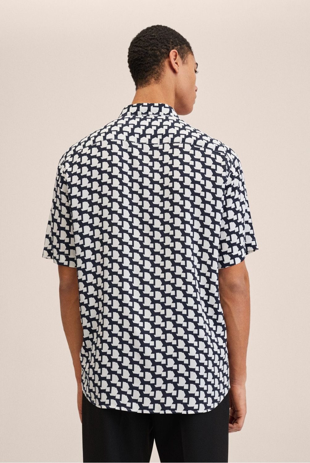 MANGO MAN - Mango Man Camisa Estampada Fluida Hombre