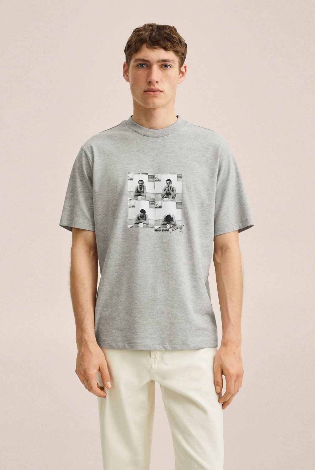 MANGO MAN - Mango Man Polera Freddie Mercury Hombre
