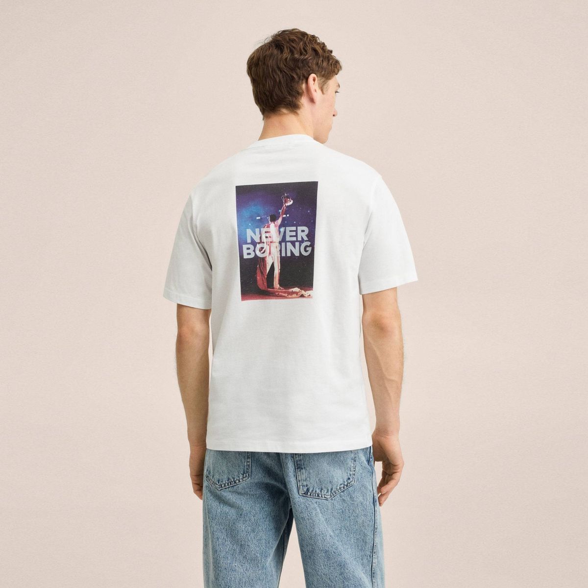 MANGO MAN - Mango Man Polera Freddie Mercury Hombre