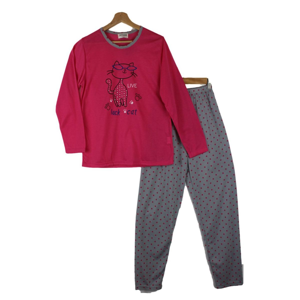 GENERICO - Pijama Mujer Algodon Estampado