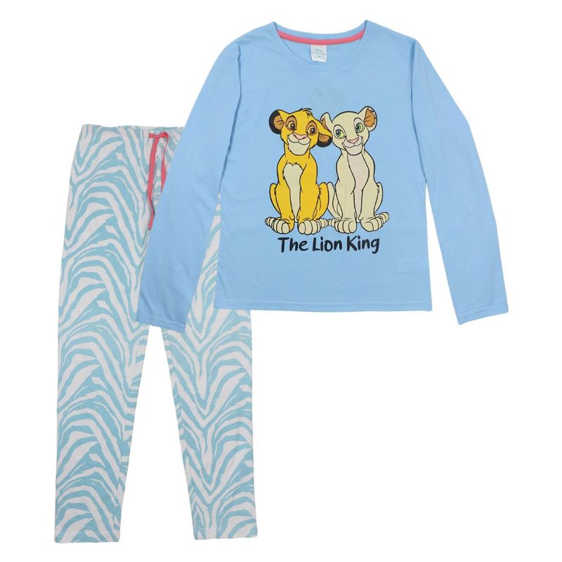 DISNEY - Pijama Niña Rey León Celeste Disney