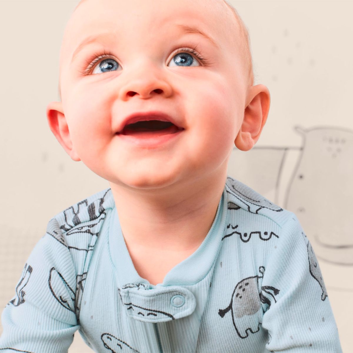 CARTER'S - Pijama Algodón Estampado Animales Bebe Niño