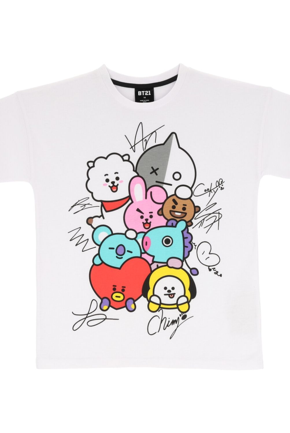 BT21 - Polera Manga Corta Niña
