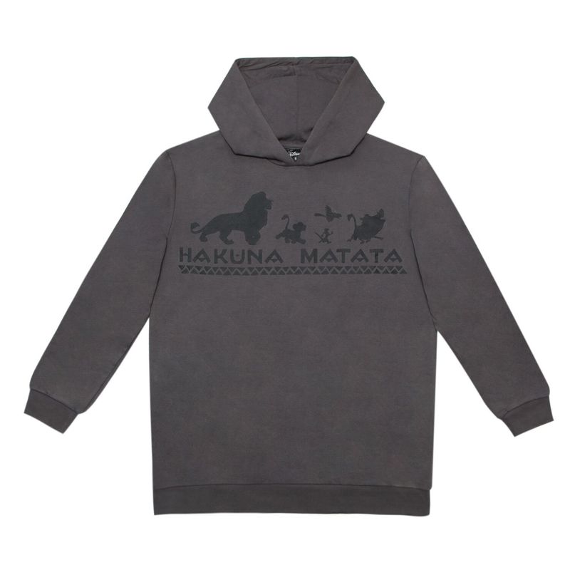 DISNEY - Poleron Mujer Hakuna Matata Gris Disney