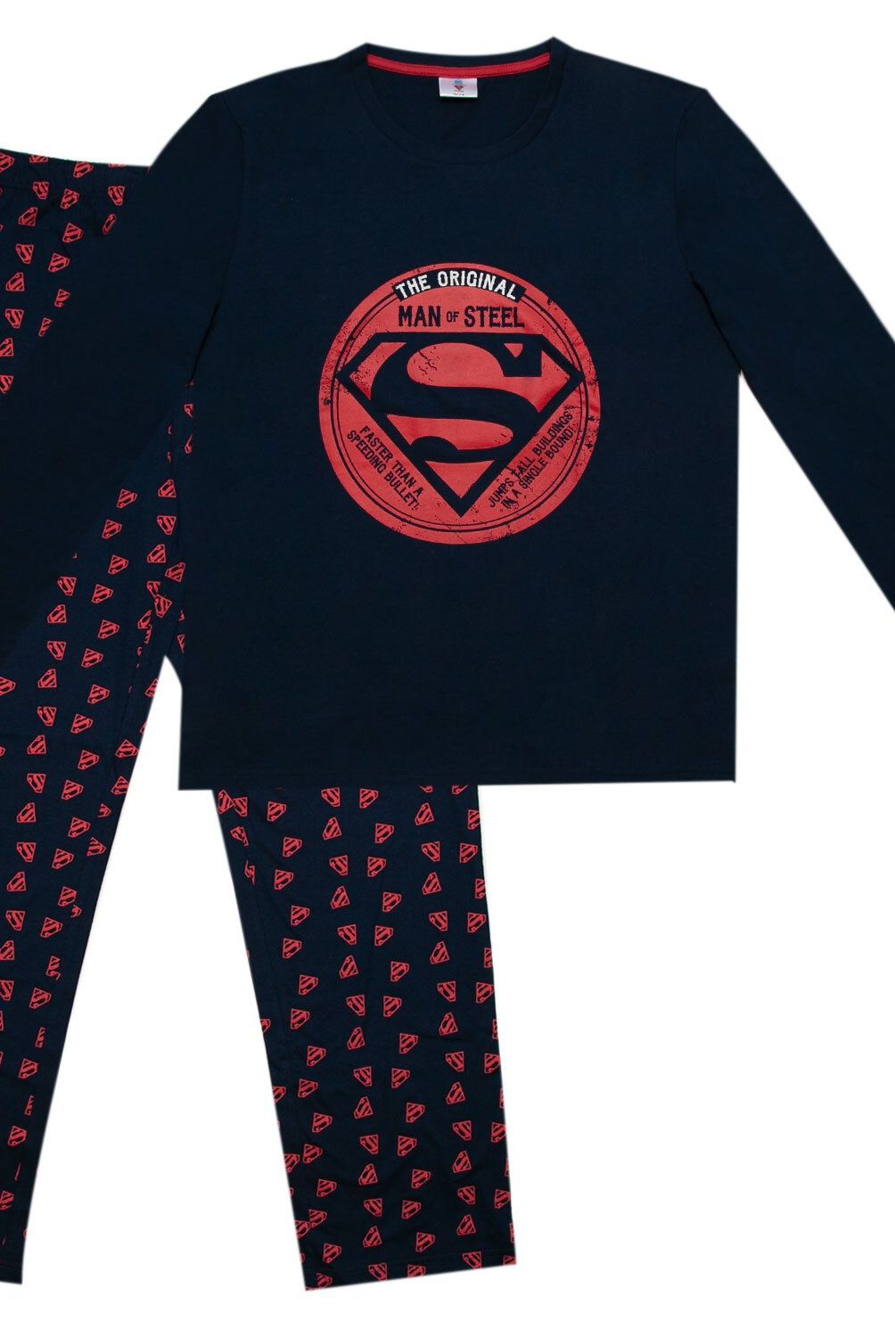 DC COMICS - Pijama Largo Hombre Superman Azul Dc Comics