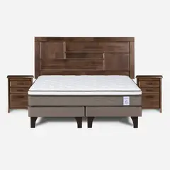 ROSEN - Cama Europea New Style 6 King + Muebles Dolce