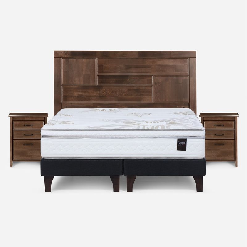 ROSEN - Cama Europea 2 Plazas Art 4 Base Dividida Dolce Rosen
