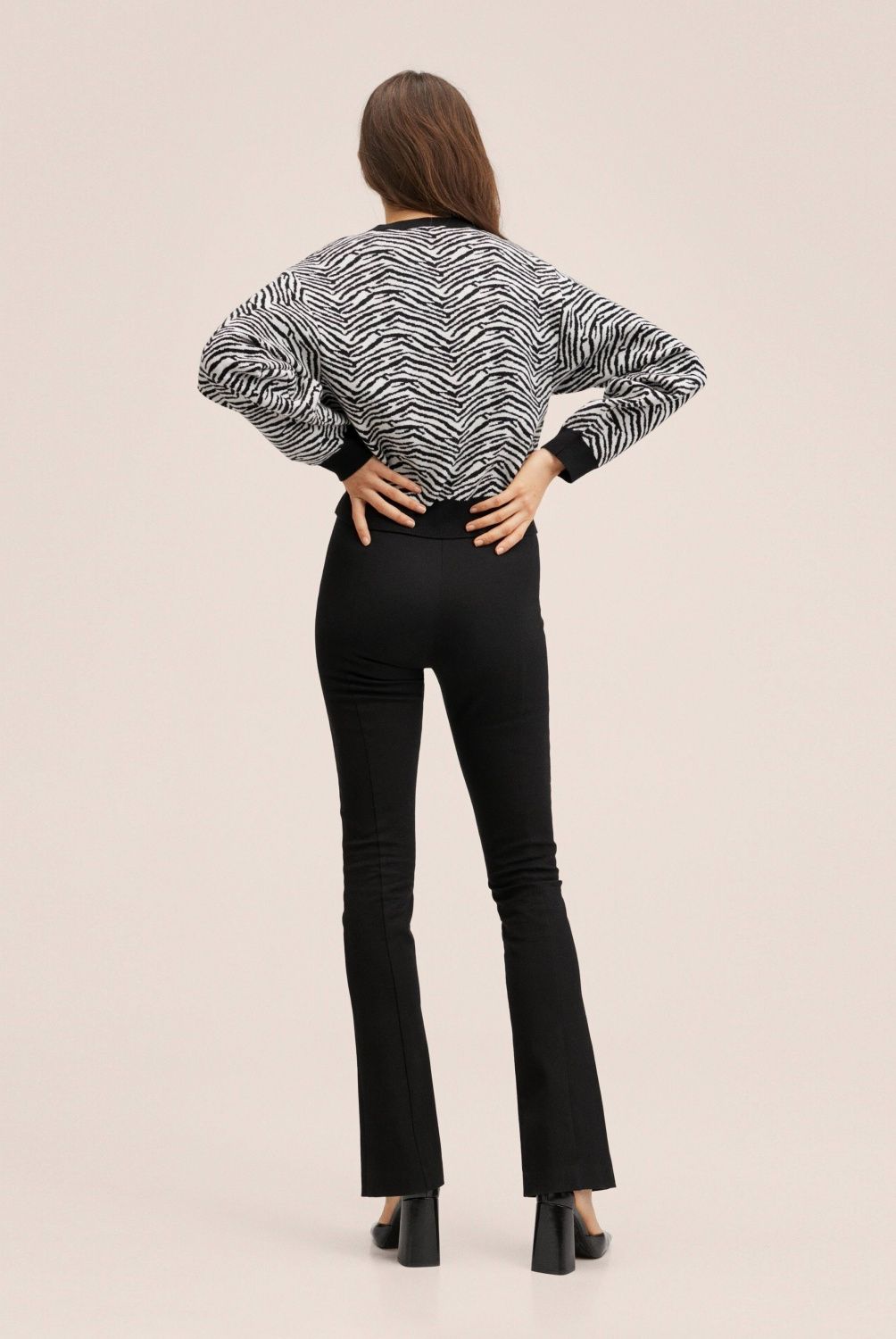MANGO - Mango Sweater Punto Animal Print Marty Mujer