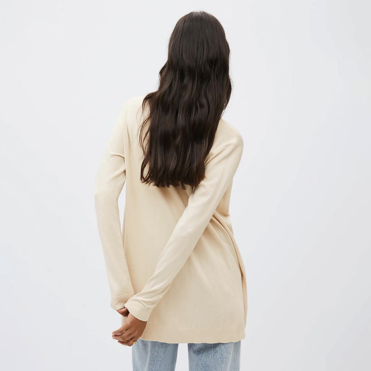 MANGO - Chaleco Punto Fino Alma Mujer Mango