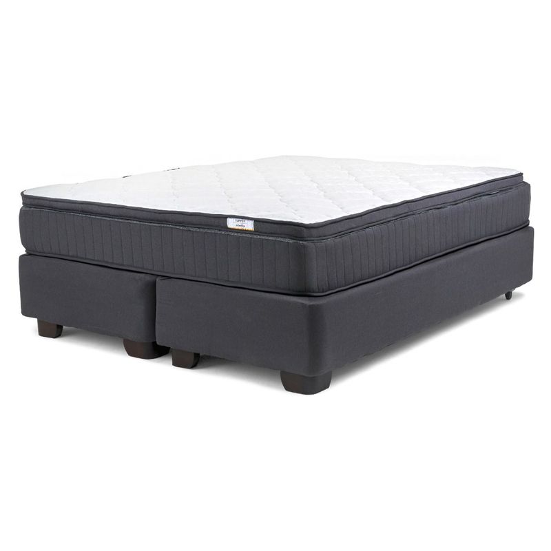 DRIMKIP - Cama Americana Hybrida 2 Plazas X 1.900Mt Base Dividida Drimkip