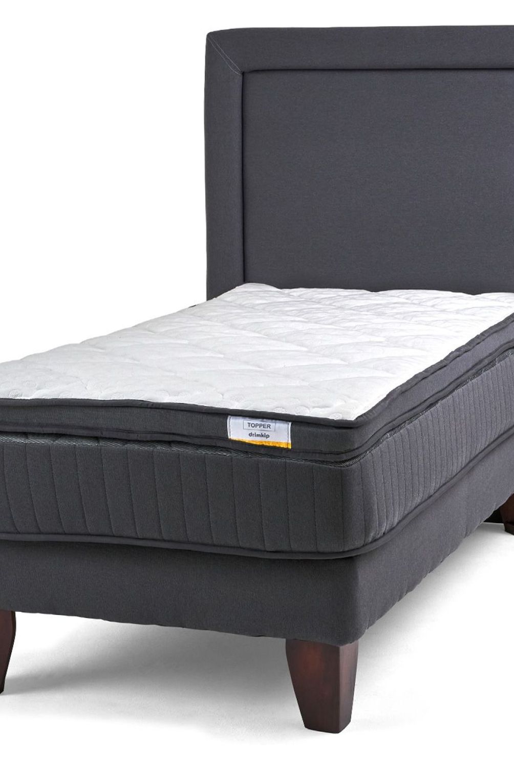 DRIMKIP - Cama Europea Hybrida 1 Plaza Plus 90x200 Cm + Respaldo Drimkip