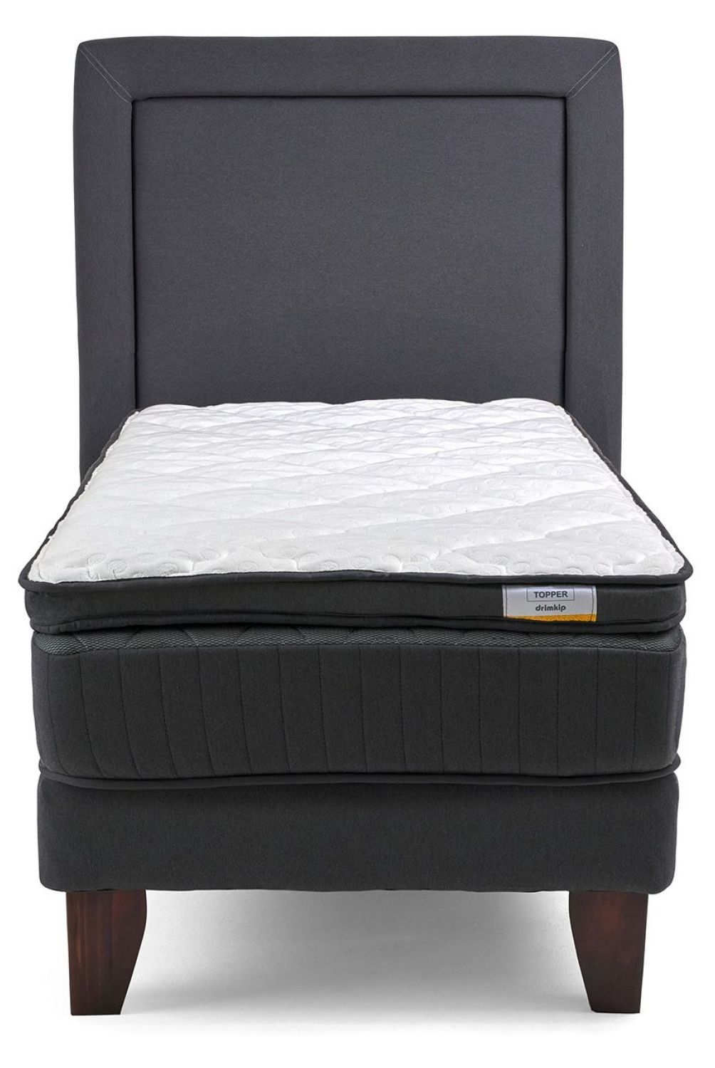 DRIMKIP - Cama Europea Hybrida 1 Plaza Plus 90x200 Cm + Respaldo Drimkip