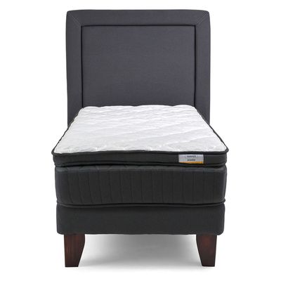 Imagen 2 del producto Cama Europea Hybrida 1 Plaza Plus 90x200 Cm + Respaldo