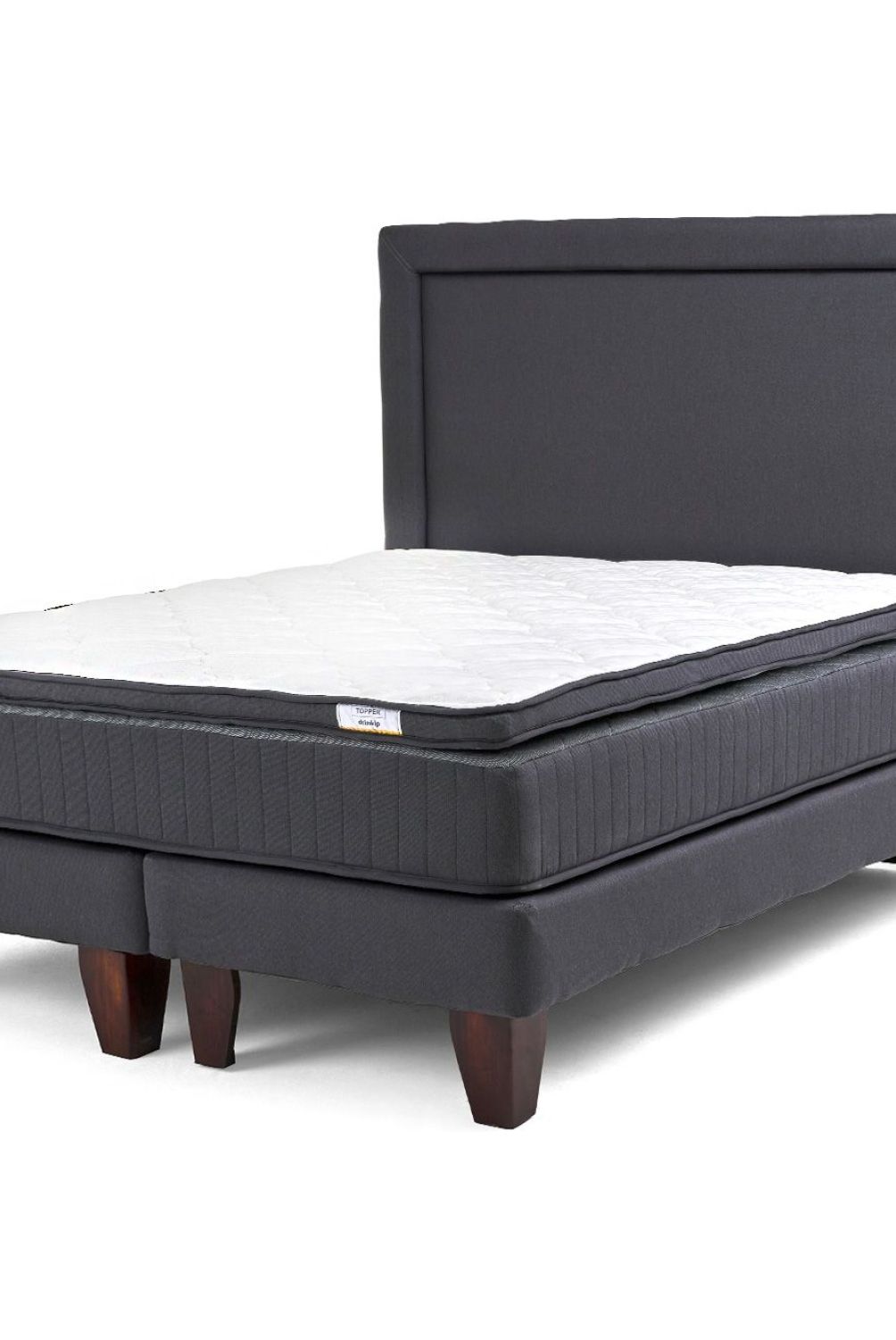 DRIMKIP - Cama Europea Hybrida 2 Plazas 150x190 Cm + Respaldo Drimkip