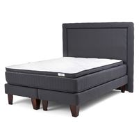 Cama Europea Hybrida King 180x200 Cm + Respaldo
