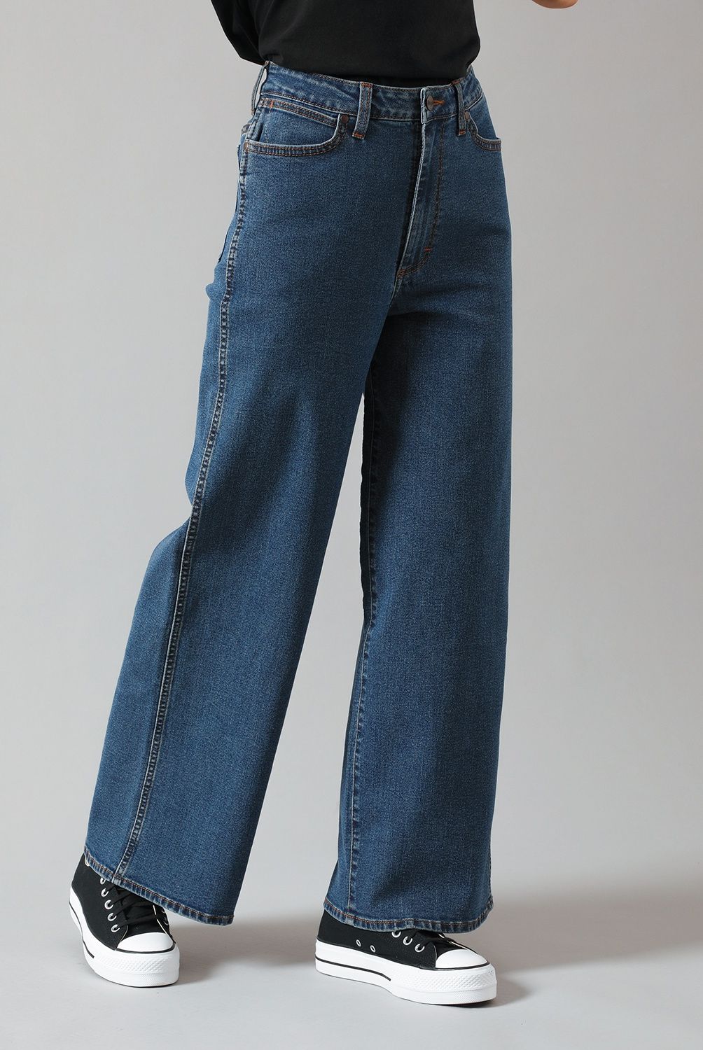 WRANGLER - Wrangler Jeans Wide Leg Medio Mujer