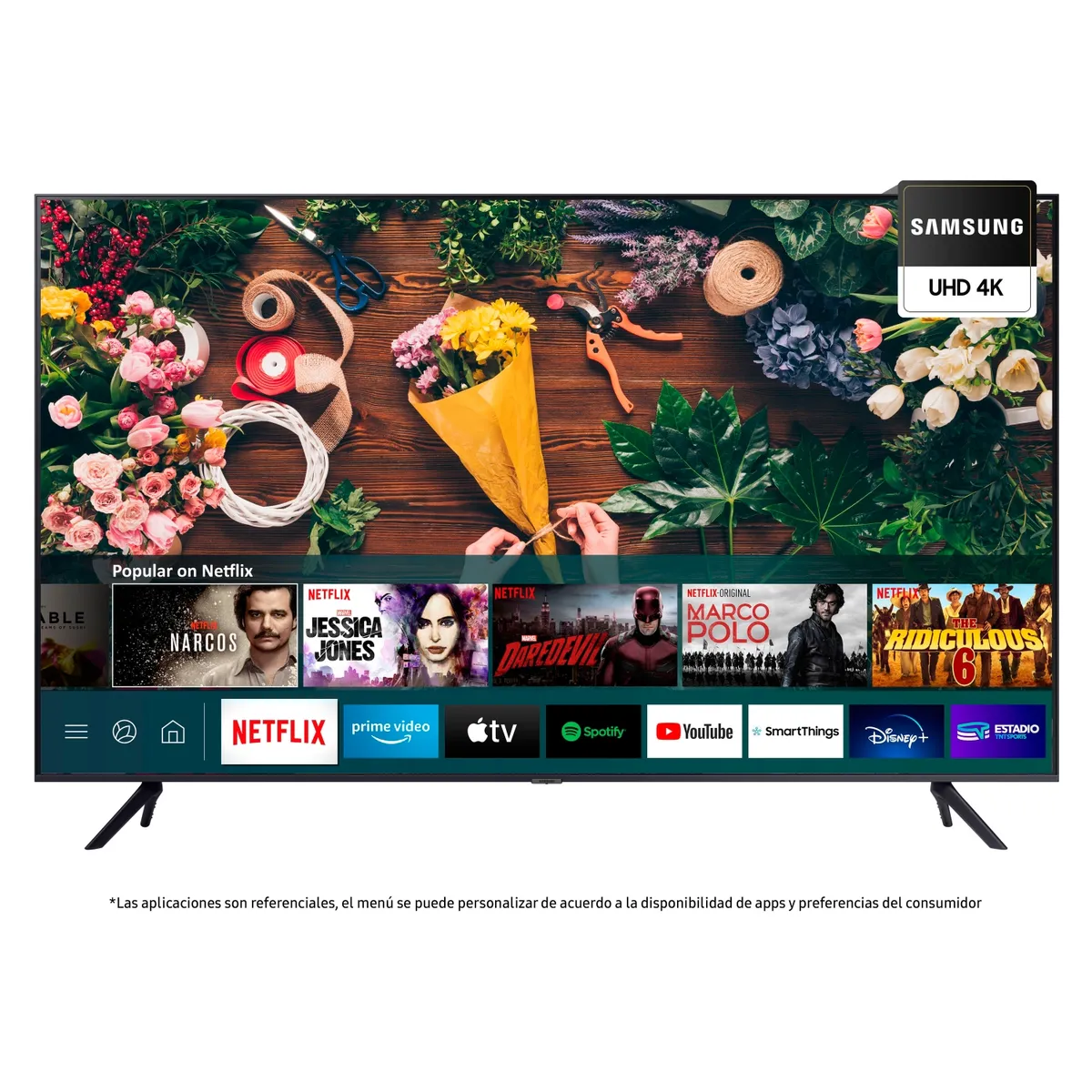 SAMSUNG - LED Smart TV 50¿ UN50AU7090GXZS Tizen Samsung