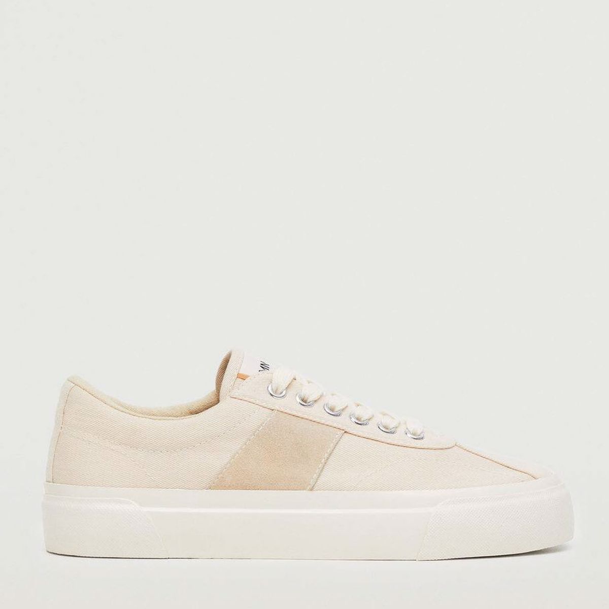 MANGO - Mango Zapatilla Urbana Mujer Beige