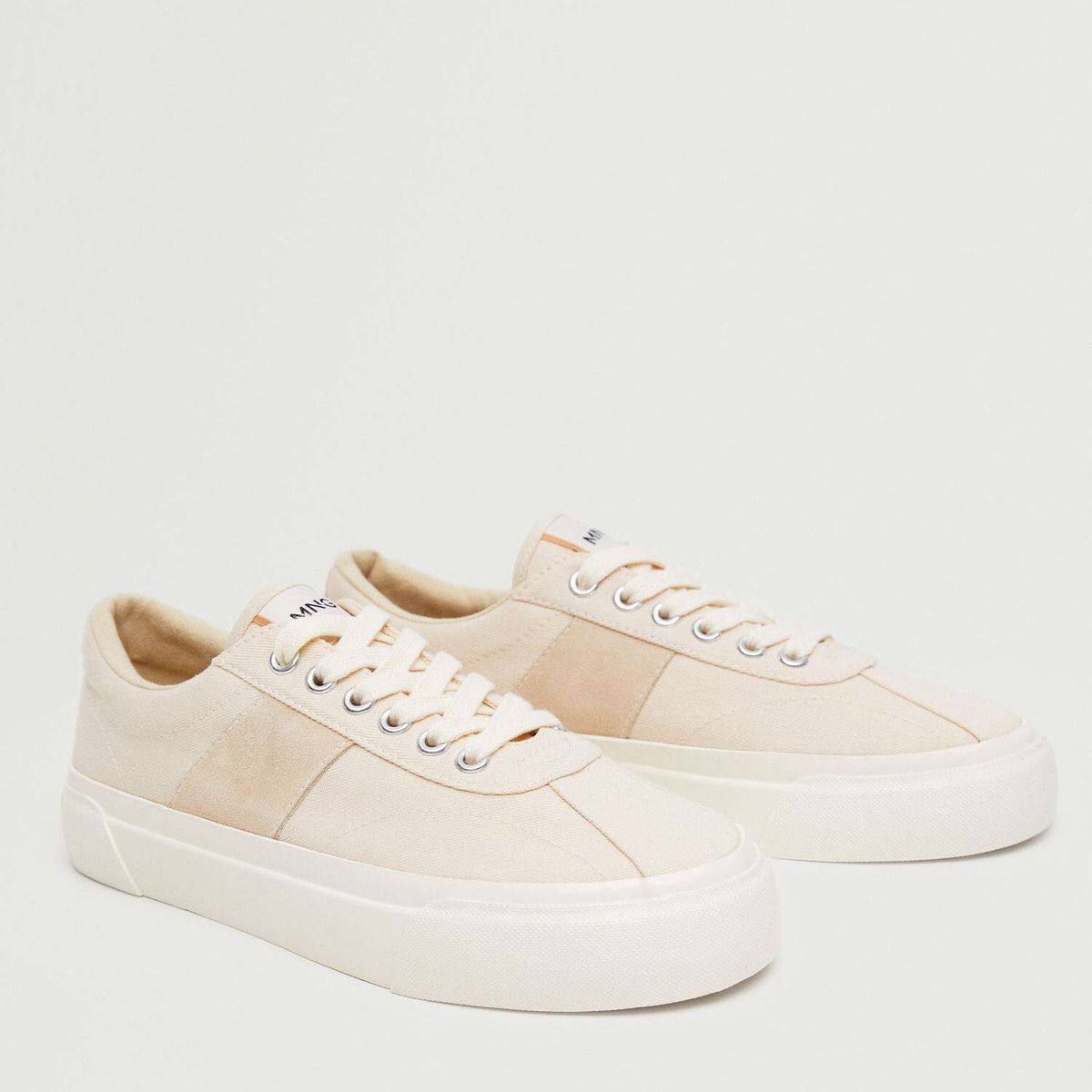 MANGO - Mango Zapatilla Urbana Mujer Beige