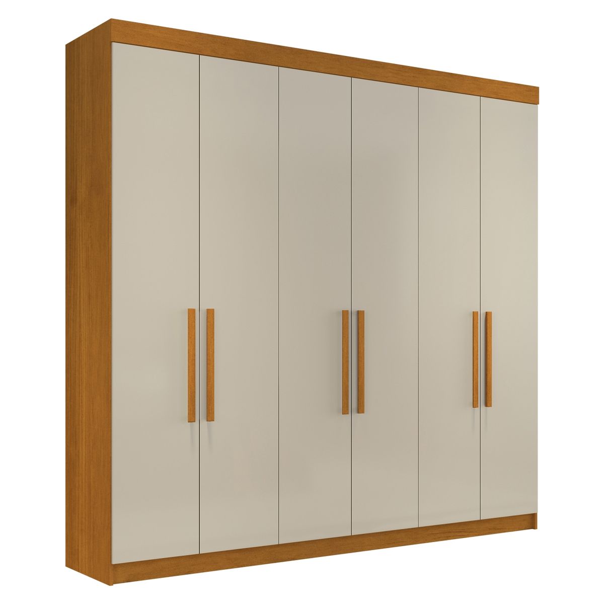 DI PORETTI - Clóset 6 Puertas 4 Cajones 230X230.1X47 Cm Franca Almendra Di Poretti