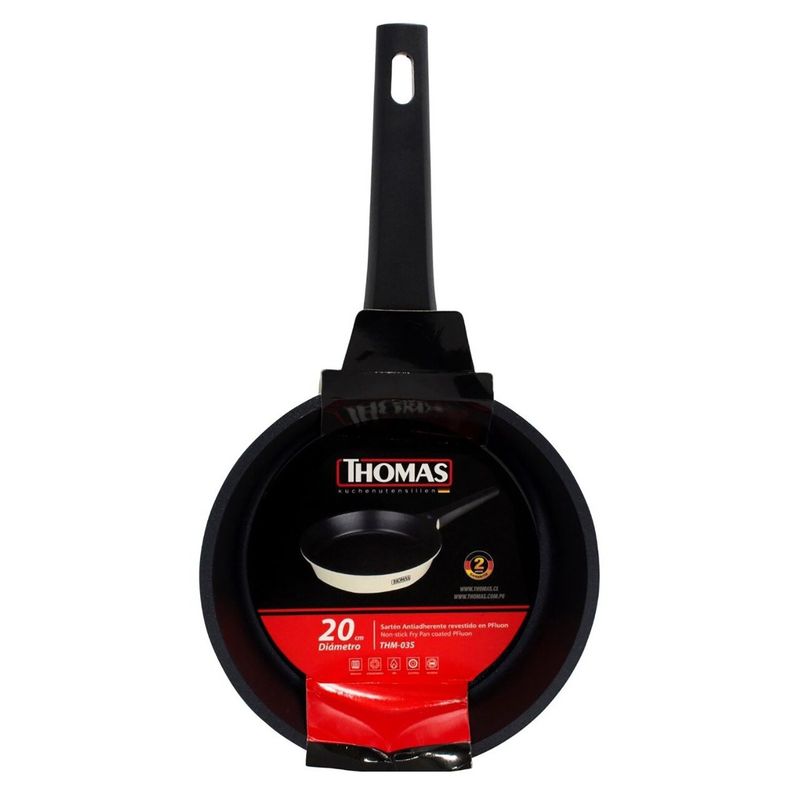 THOMAS - Sarten Antihaderente Revestido con Pfluon (20 Cm.)
