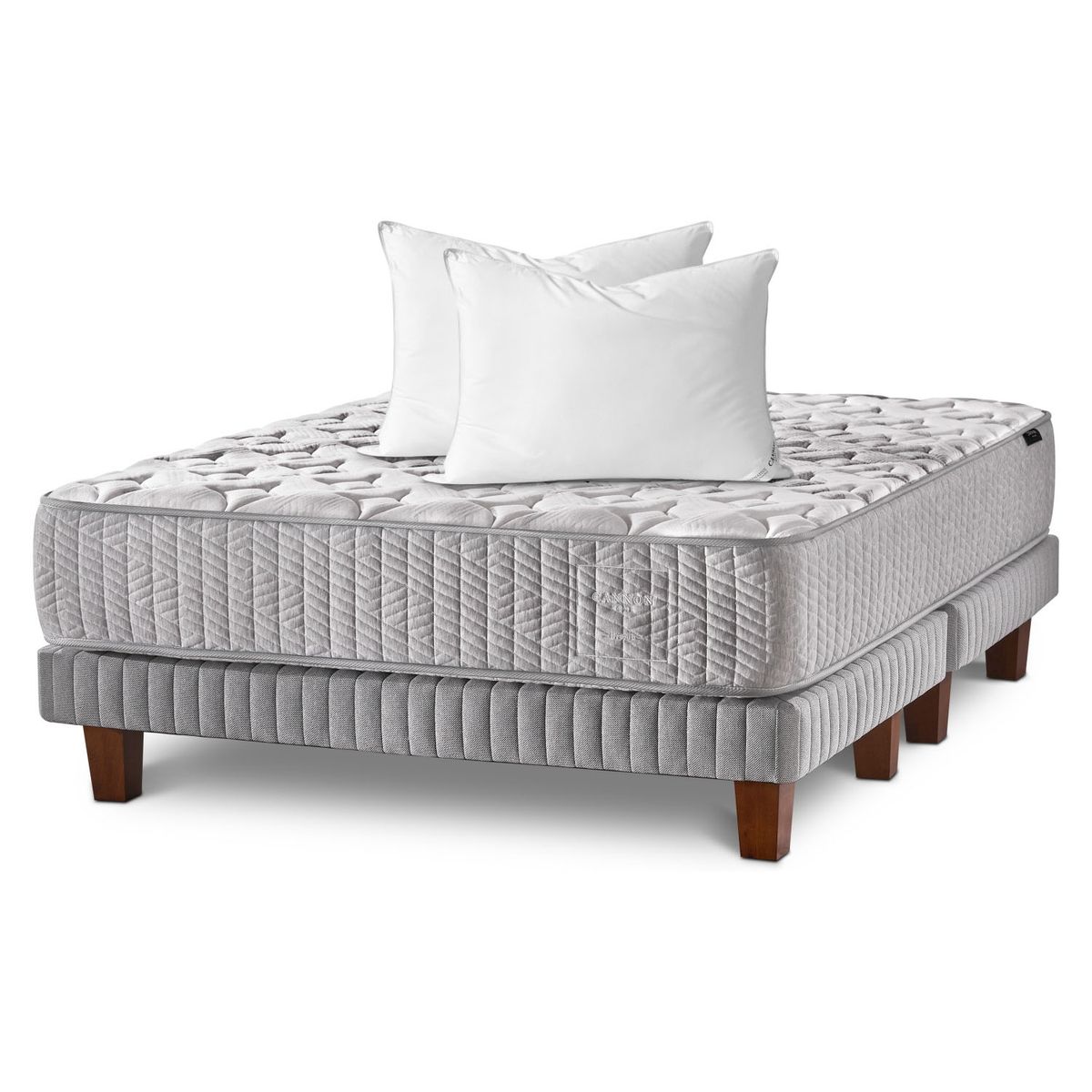 CANNON HOME - Cama Europea Wool 2 Plazas Cannon Home + Almohada