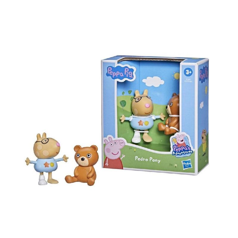 PEPPA PIG - PEPPA PIG - Figura Pedro Pony con Osito 6 cm