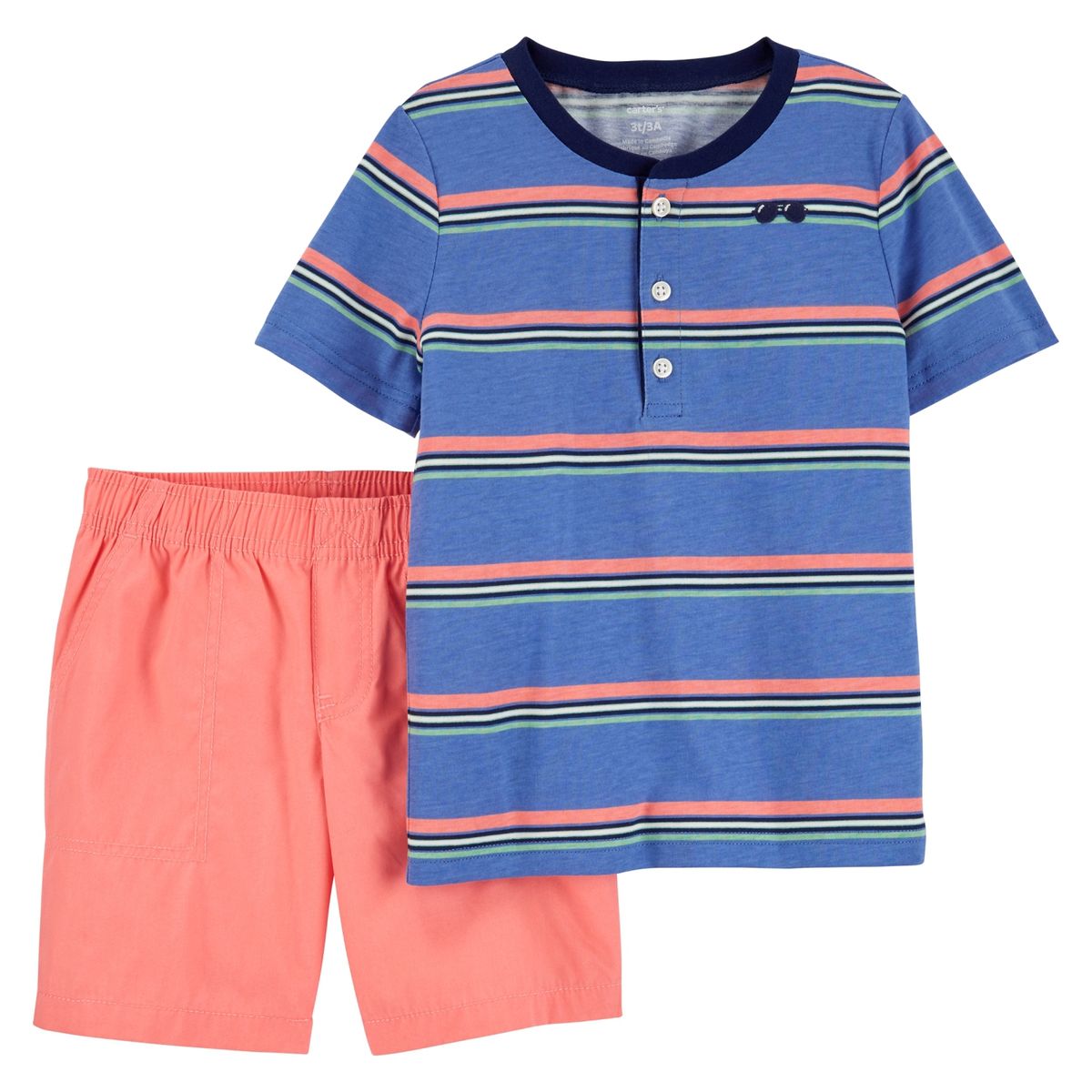 CARTER'S - Carters Conjunto 2 Piezas Polera Y Short  Niño