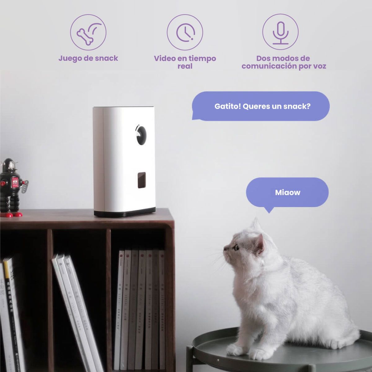 PAWBBY - Alimentador Automático Con Cámara Pawbby
