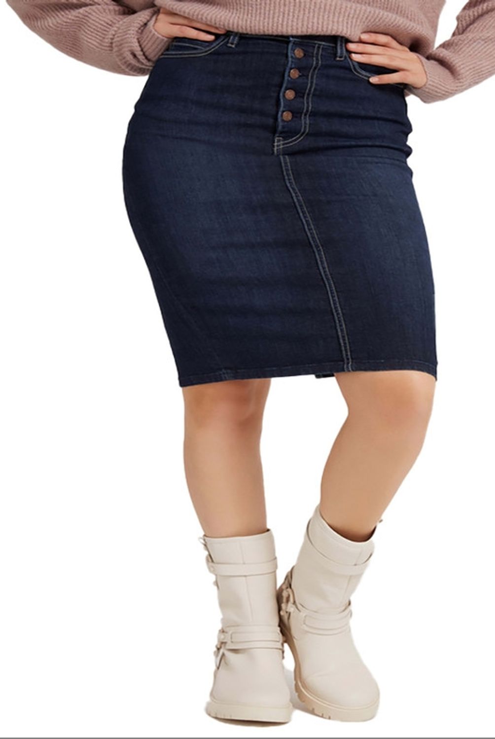 GUESS - Falda  80S Longuette