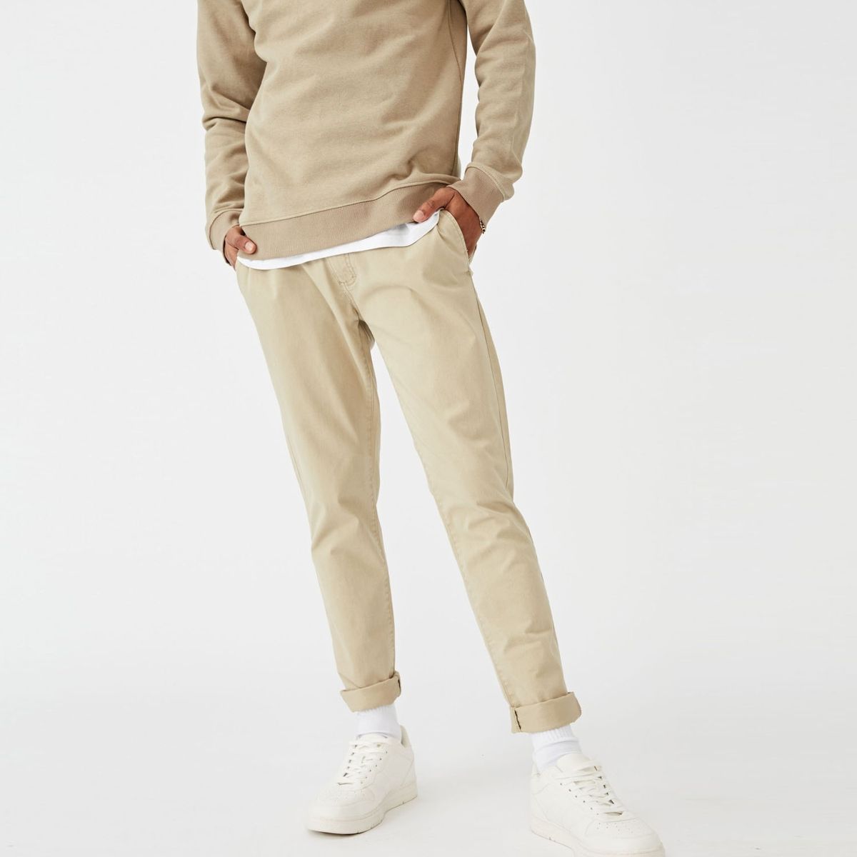 COTTON ON - Pantalon Skinny Stretch Chino Hombre Cotton On