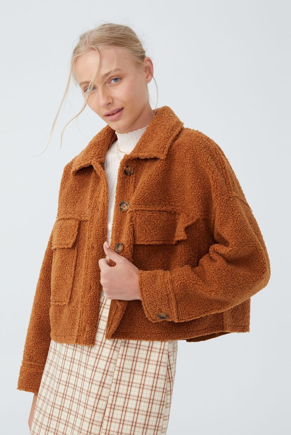 COTTON ON - Chaqueta Teddy Mujer Cotton On