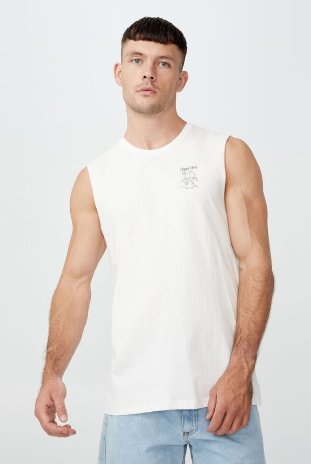 COTTON ON - Polera sin Mangas Hombre Cotton On