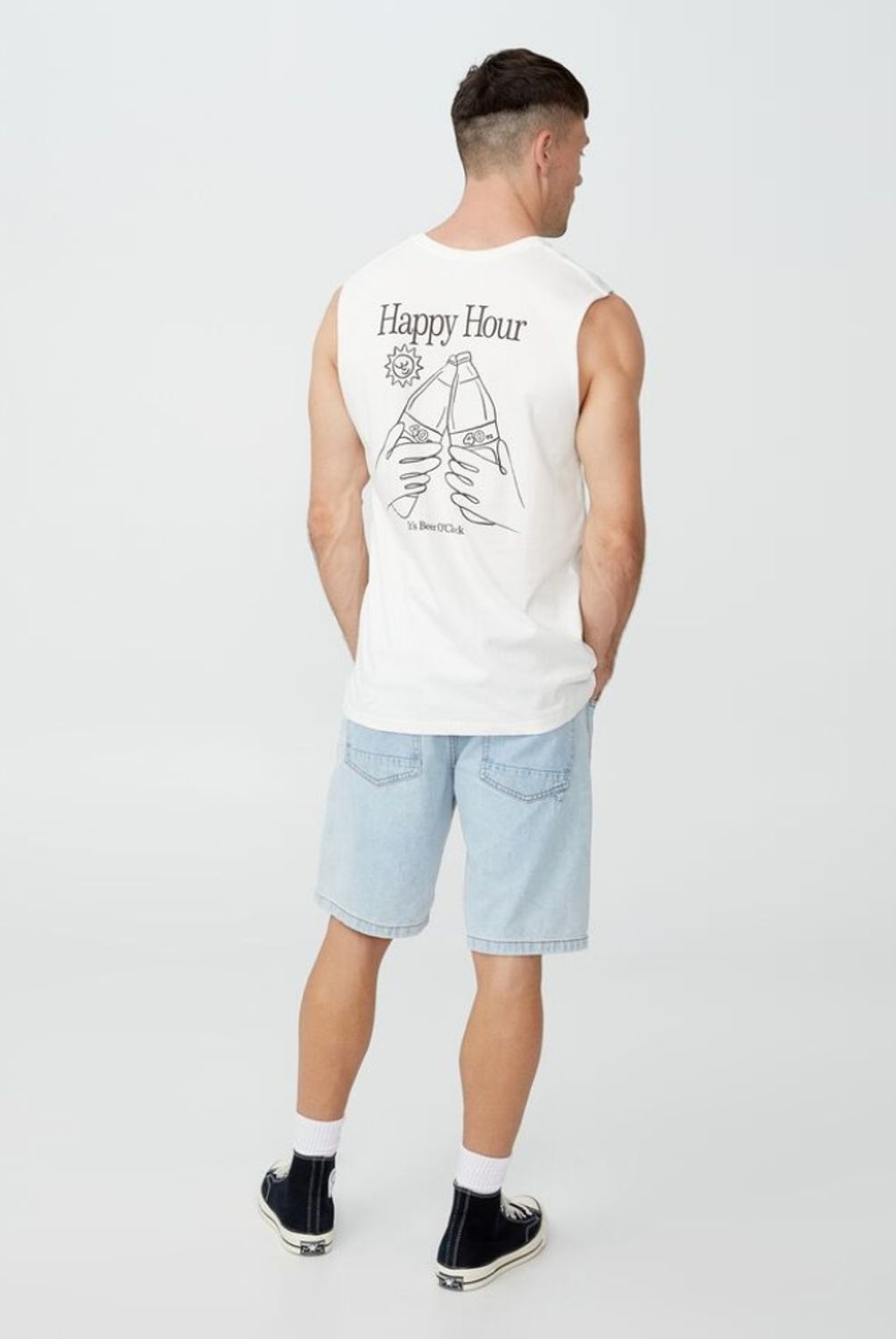 COTTON ON - Polera sin Mangas Hombre Cotton On
