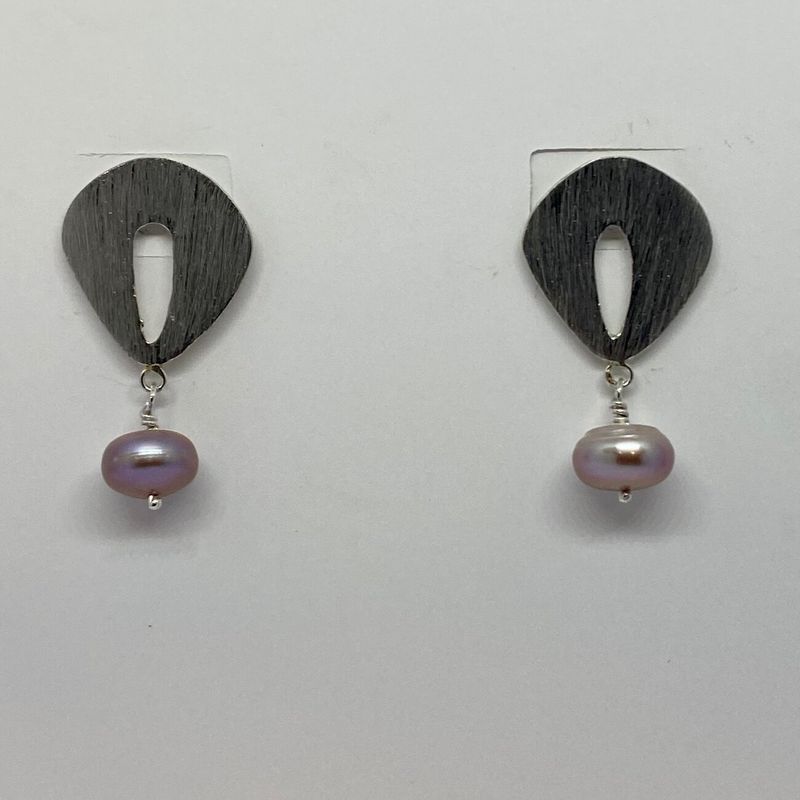 Roca Taller - Aro de Plata y Perla Rosa Roca Taller Delia