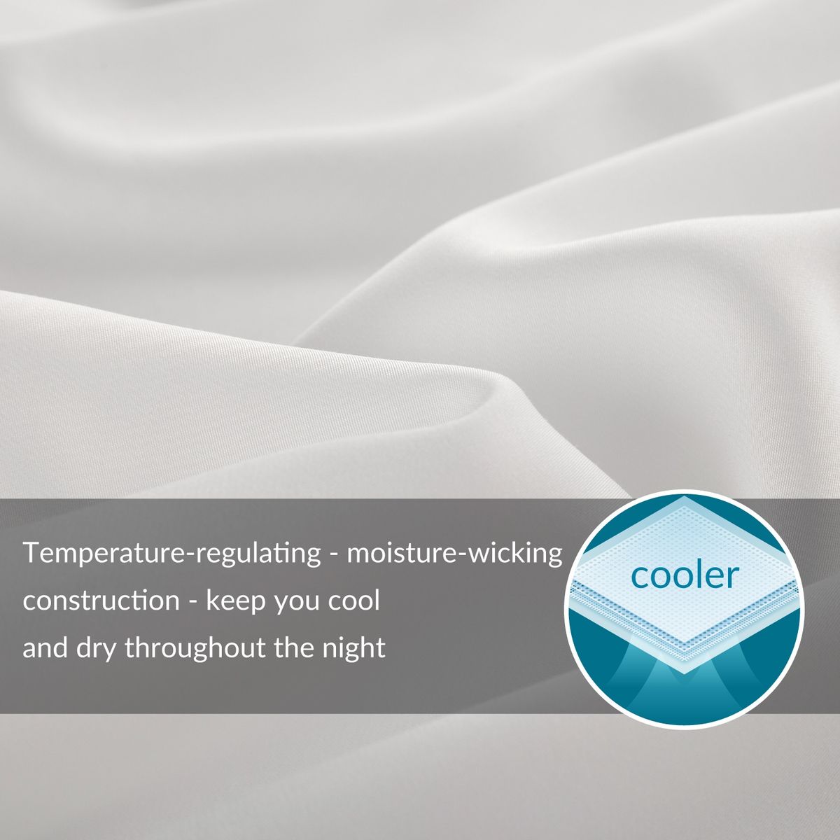 RELAN - Cubre Plumón de Bambú Super King Blanco