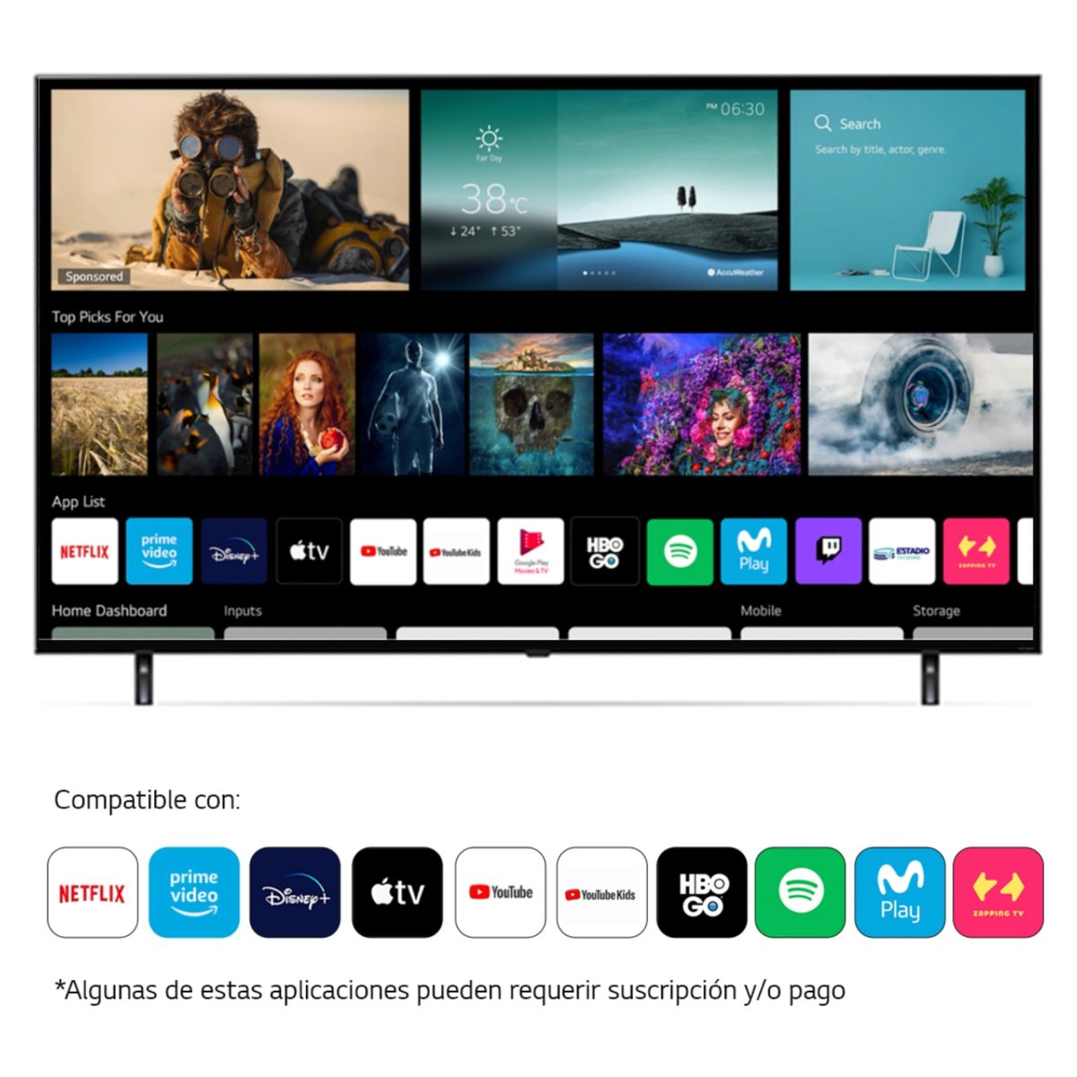 LG - QNED 75'' 75QNED80 4K TV UHD TV Smart TV + Magic Remote LG