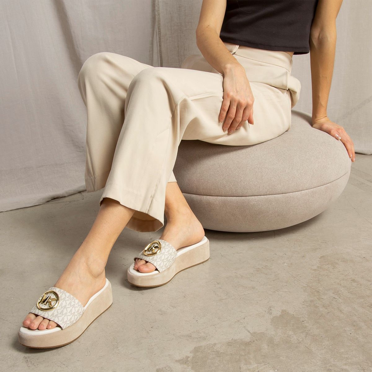 MICHAEL KORS - Sandalia Mujer Beige Michael Kors