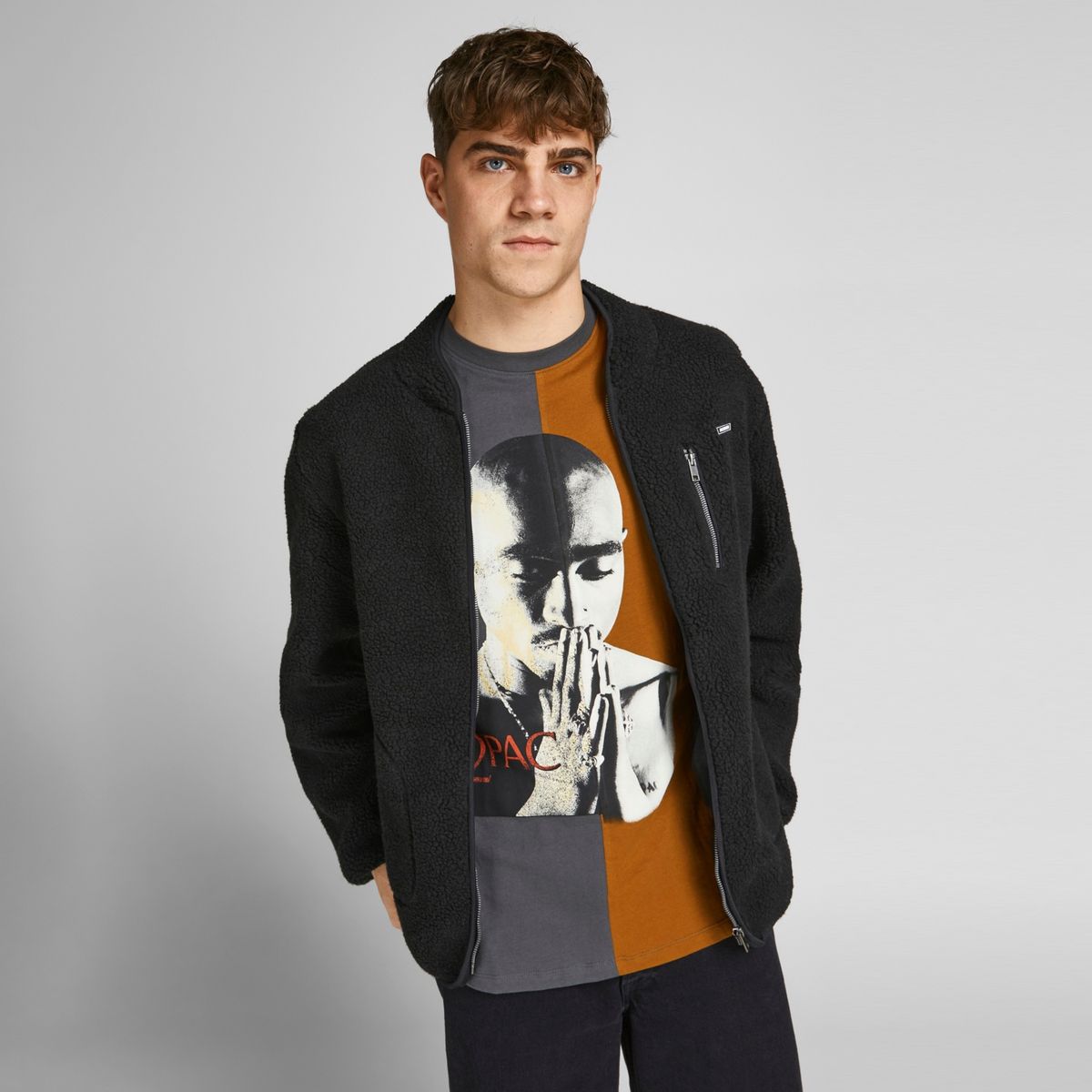 JACK&JONES - Chaqueta Polar Con Cierre Hombre Jack&Jones