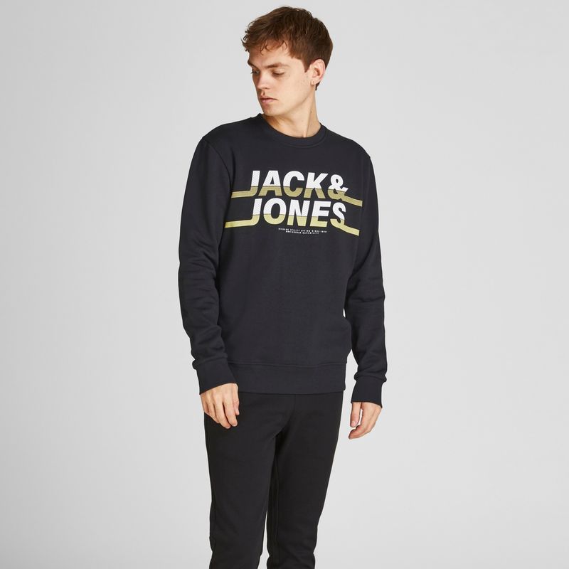 JACK&JONES - Poleron Cuello Redondo Estampado Grafico Hombre Jack&Jones