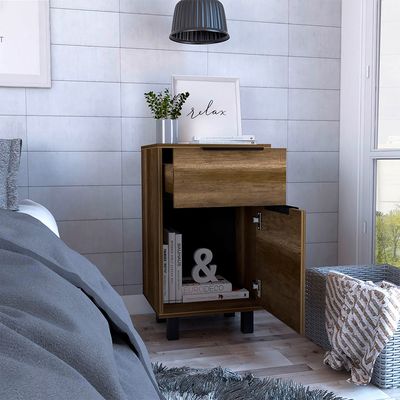 Imagen 2 del producto Velador Kaia Z41 1 Cajón 1 Puerta Caramelo Wen