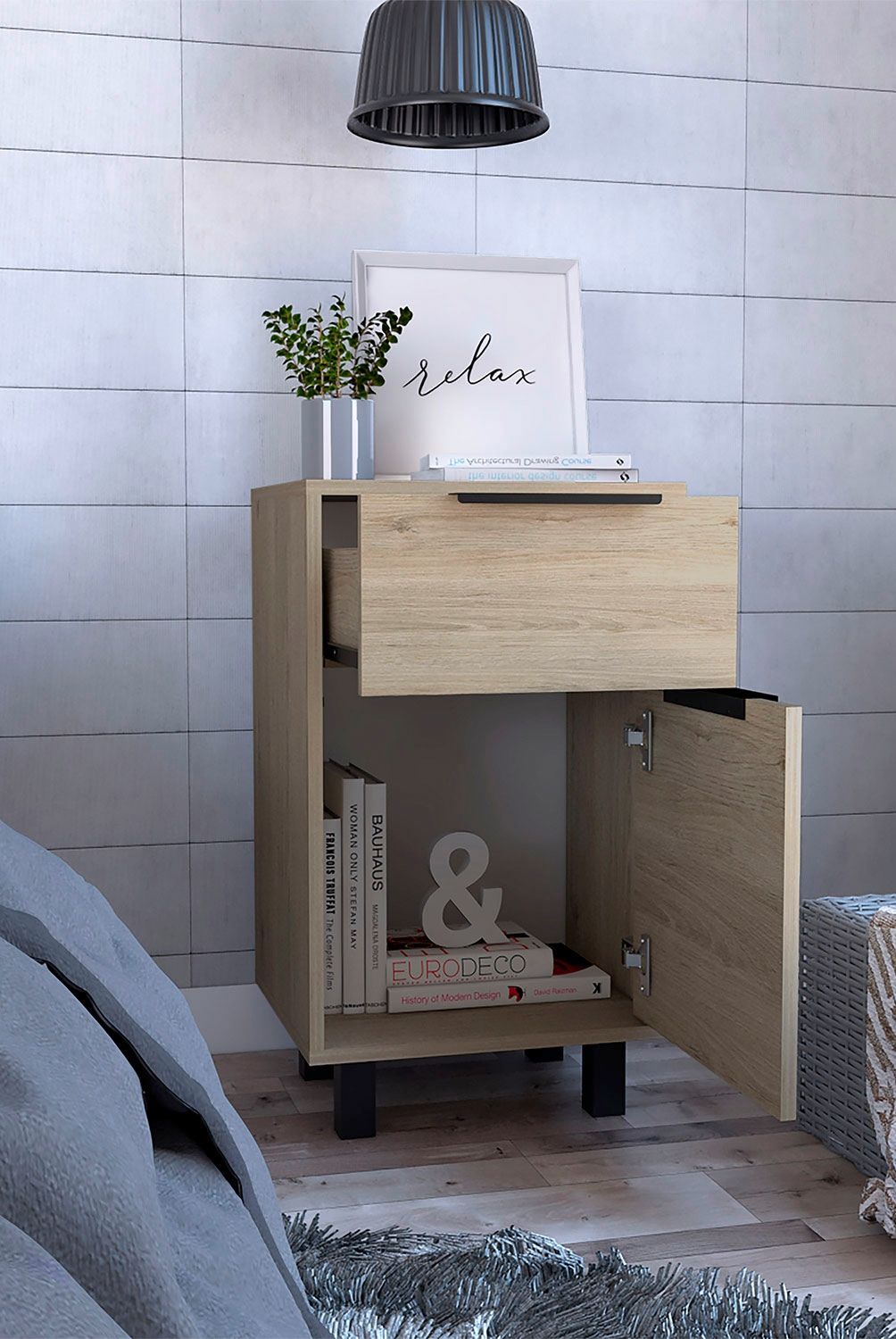 TUHOME - Velador kaia 1 cajón Tuhome