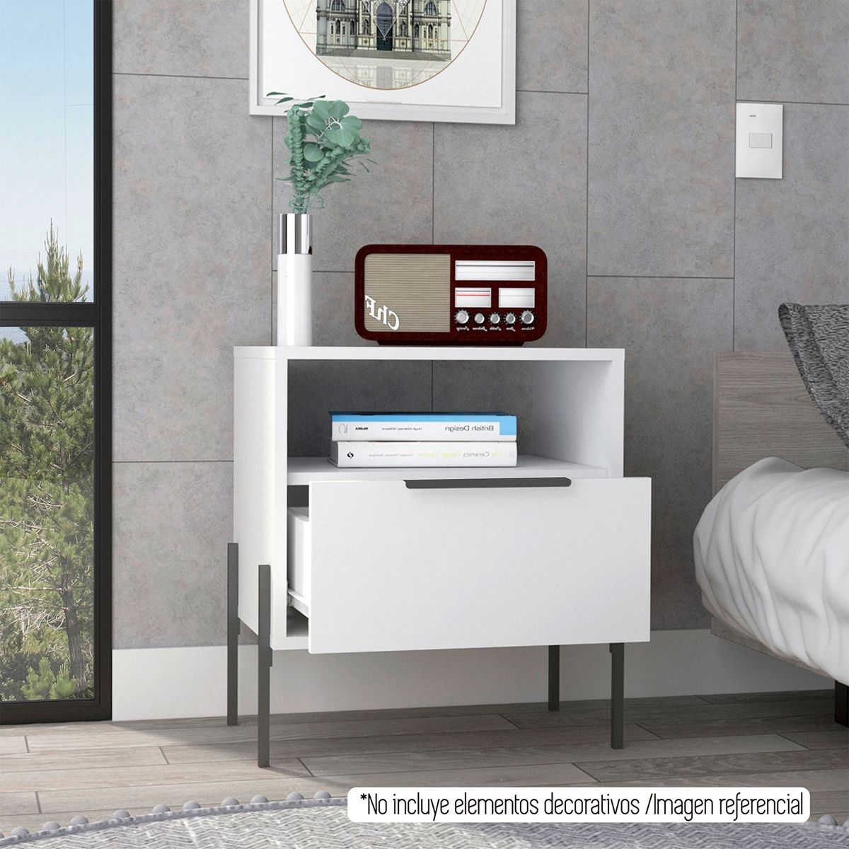 TUHOME - Velador white coll 1 Tuhome