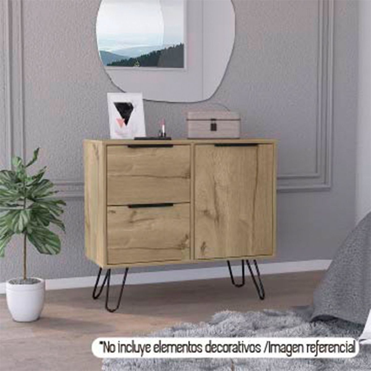 TUHOME - Cómoda concept d 2 cajones Tuhome