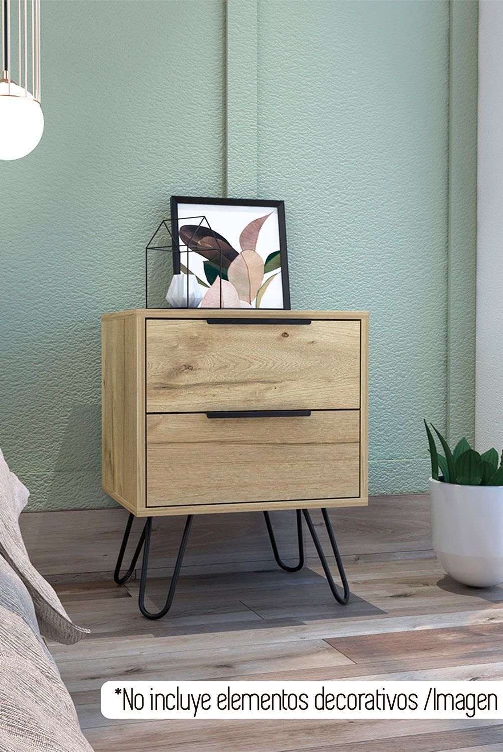TUHOME - Velador Tuhome concept 2 cajones