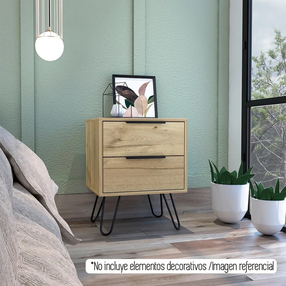 TUHOME - Velador Tuhome concept 2 cajones