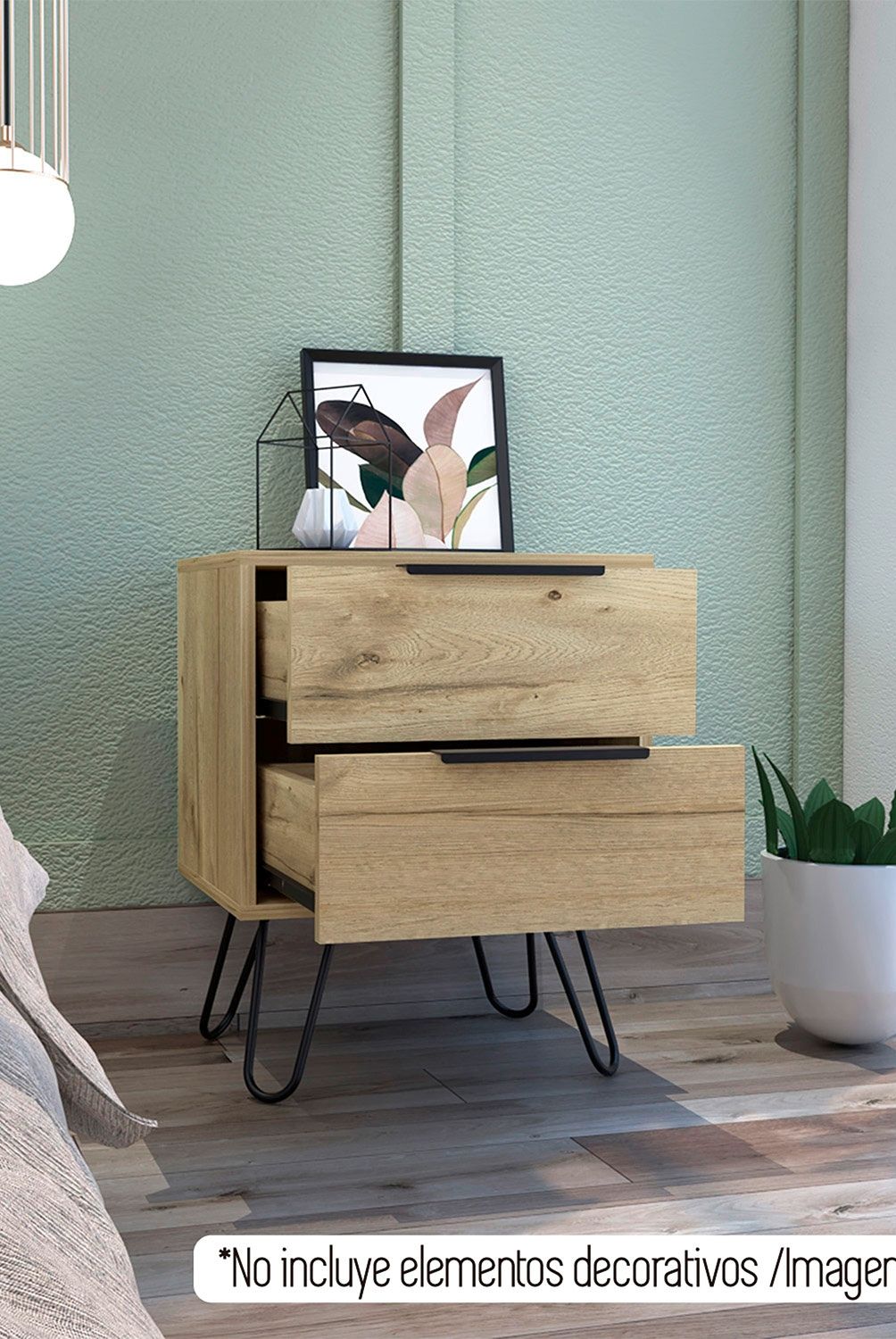 TUHOME - Velador Tuhome concept 2 cajones