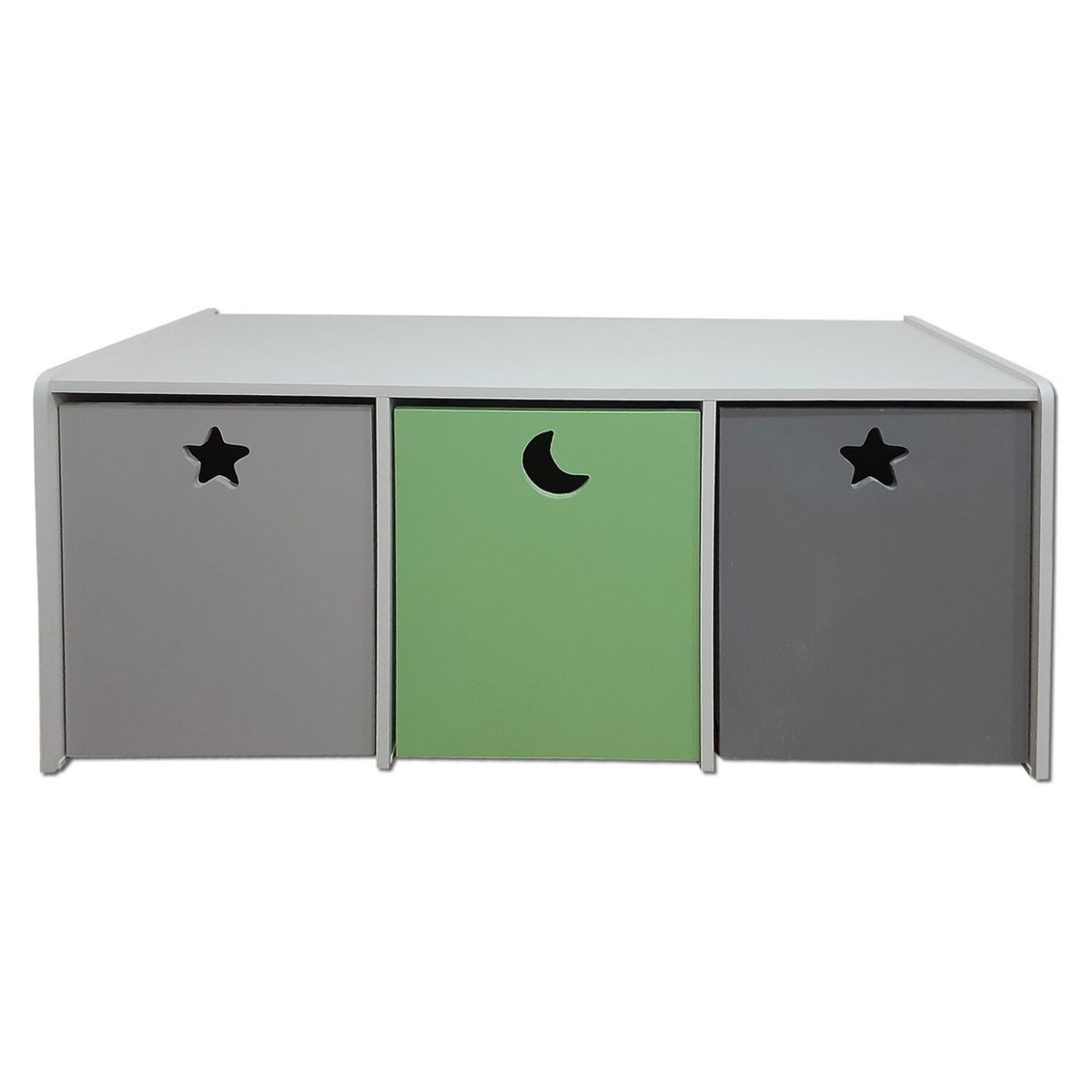 MUEBLES KIDS - Juguetera 3 M Verde Gris