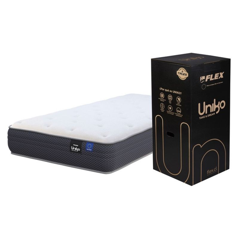 FLEX - Colchón Uniko 1.5 plazas x 2.00mt Flex