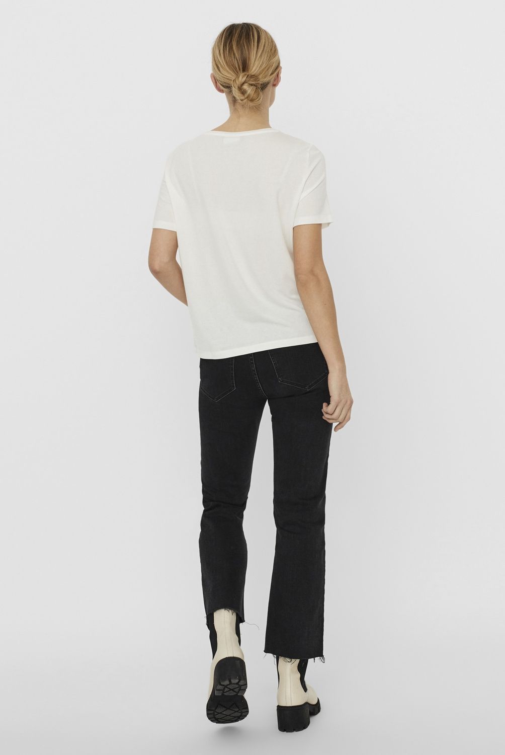 VERO MODA - Polera Lisa Manga Corta Mujer Vero Moda